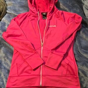 Avalanche Hoodie dark pink active  large zipp works small spot on back sleeve